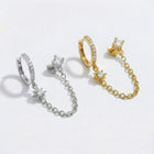 Chained Star With Stud S925