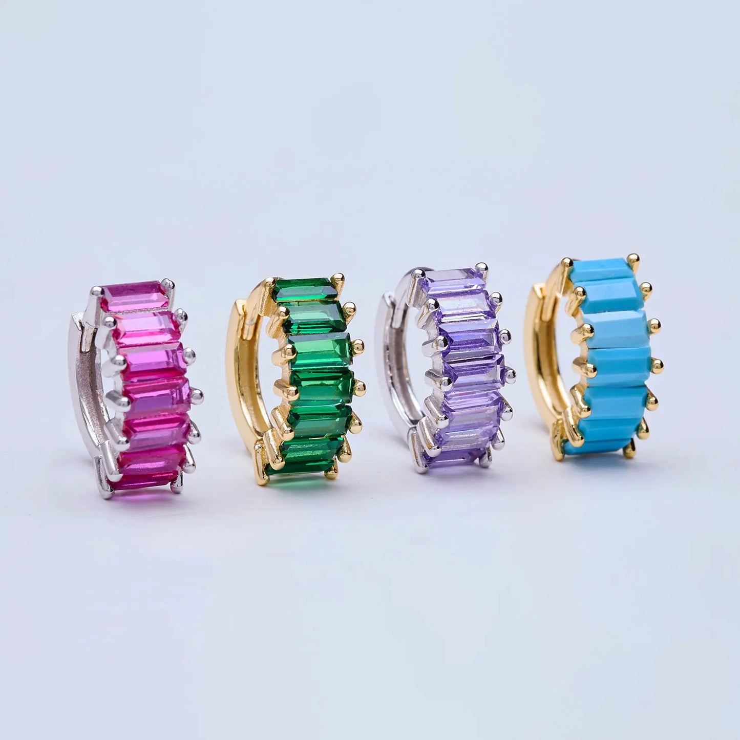 Vera S925 9mm Hoop Colored collection