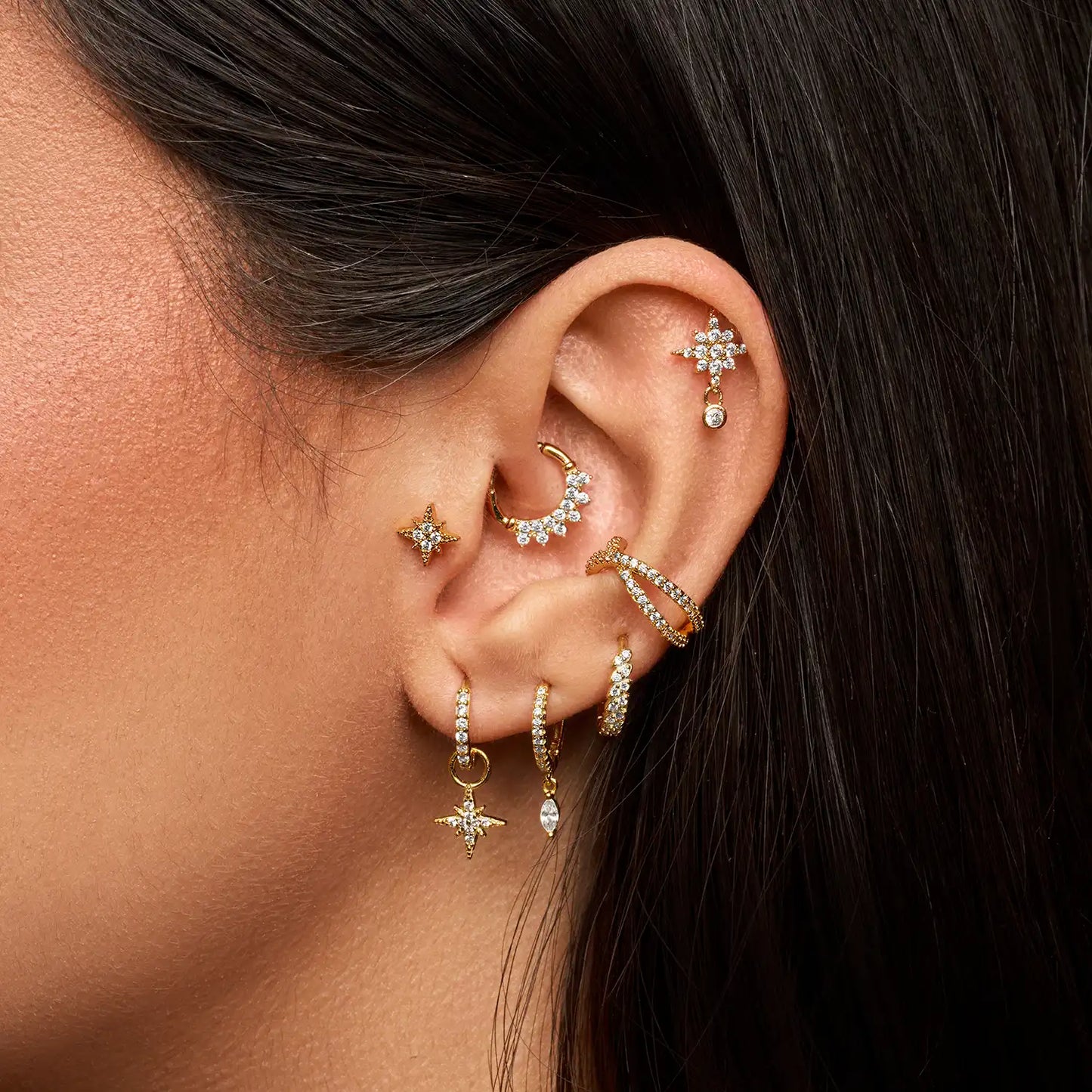 Alcor Shaped Piercing