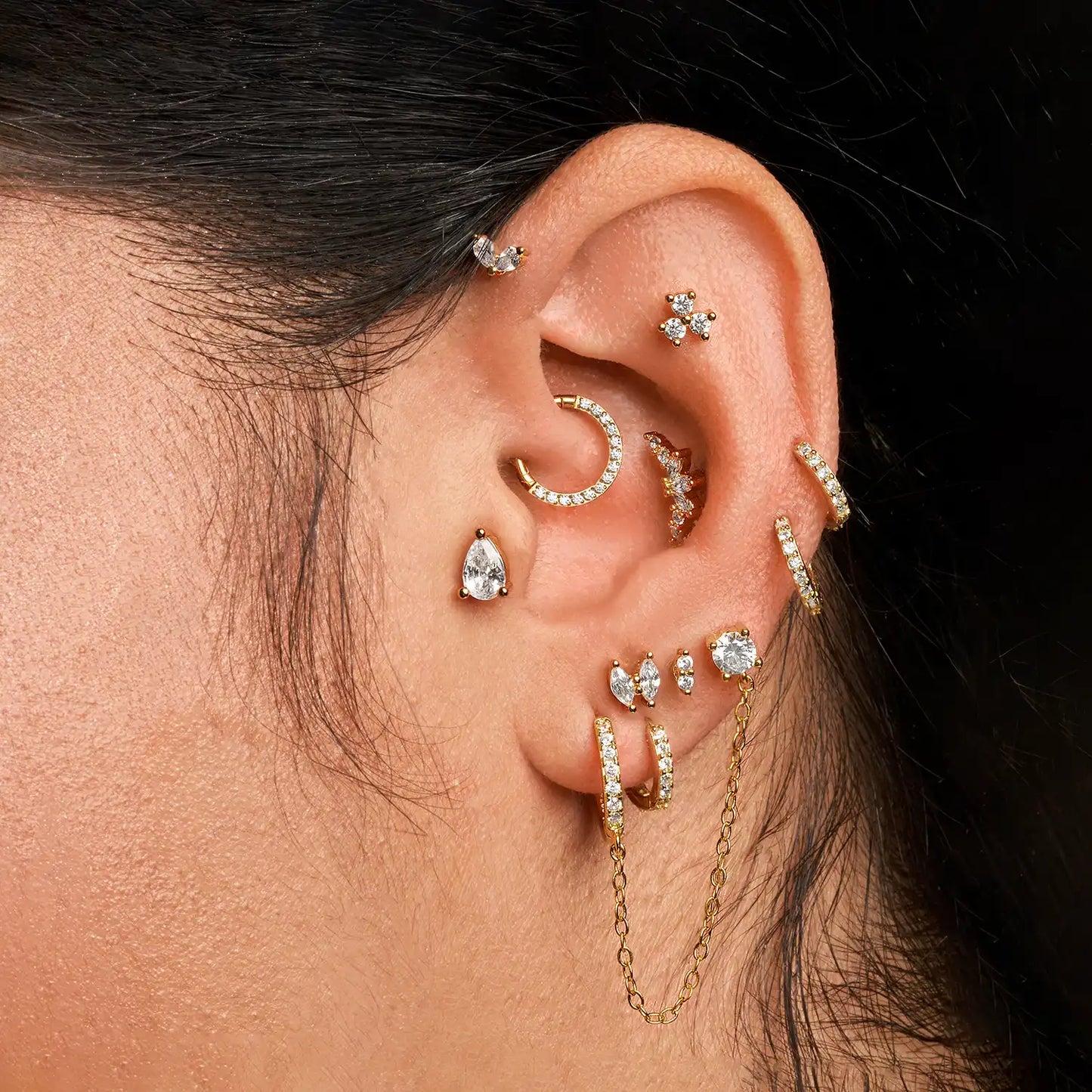 Glittery G23 Titanium septum-daith