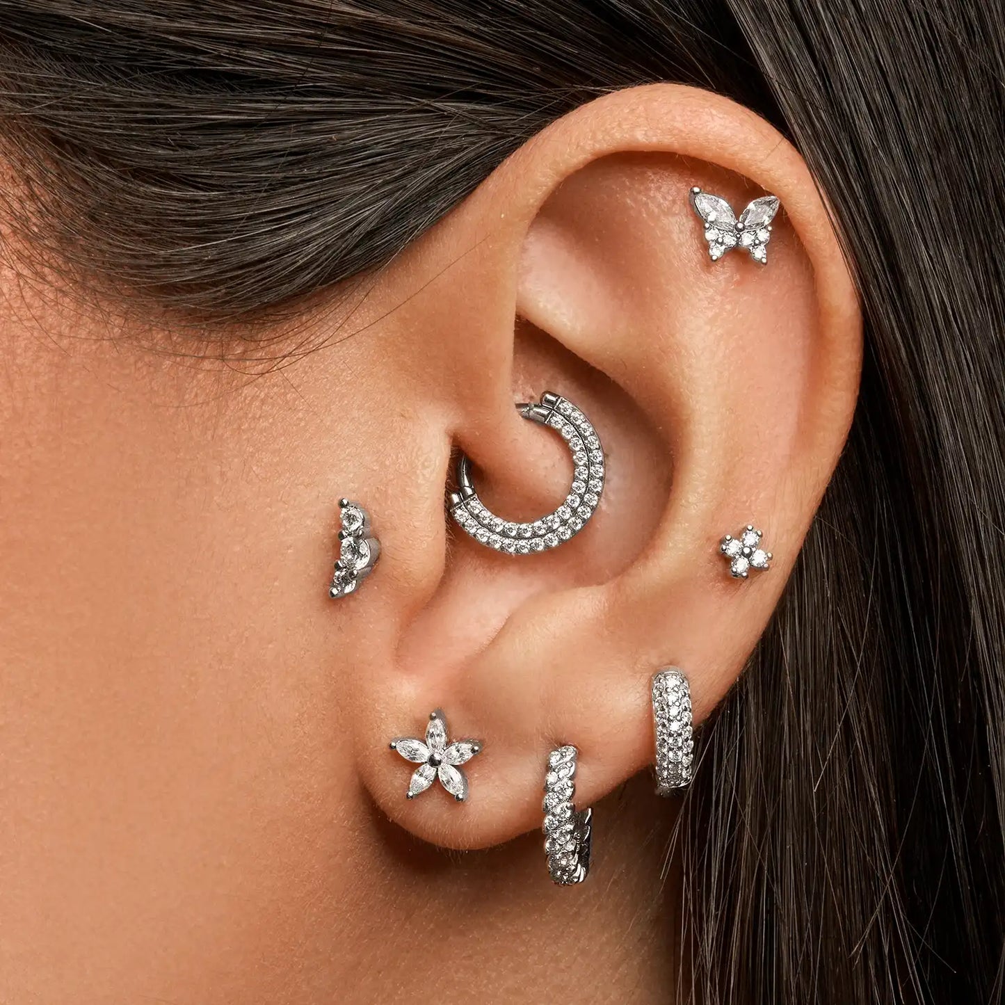 Ashley S925 9mm Hoop Earrings
