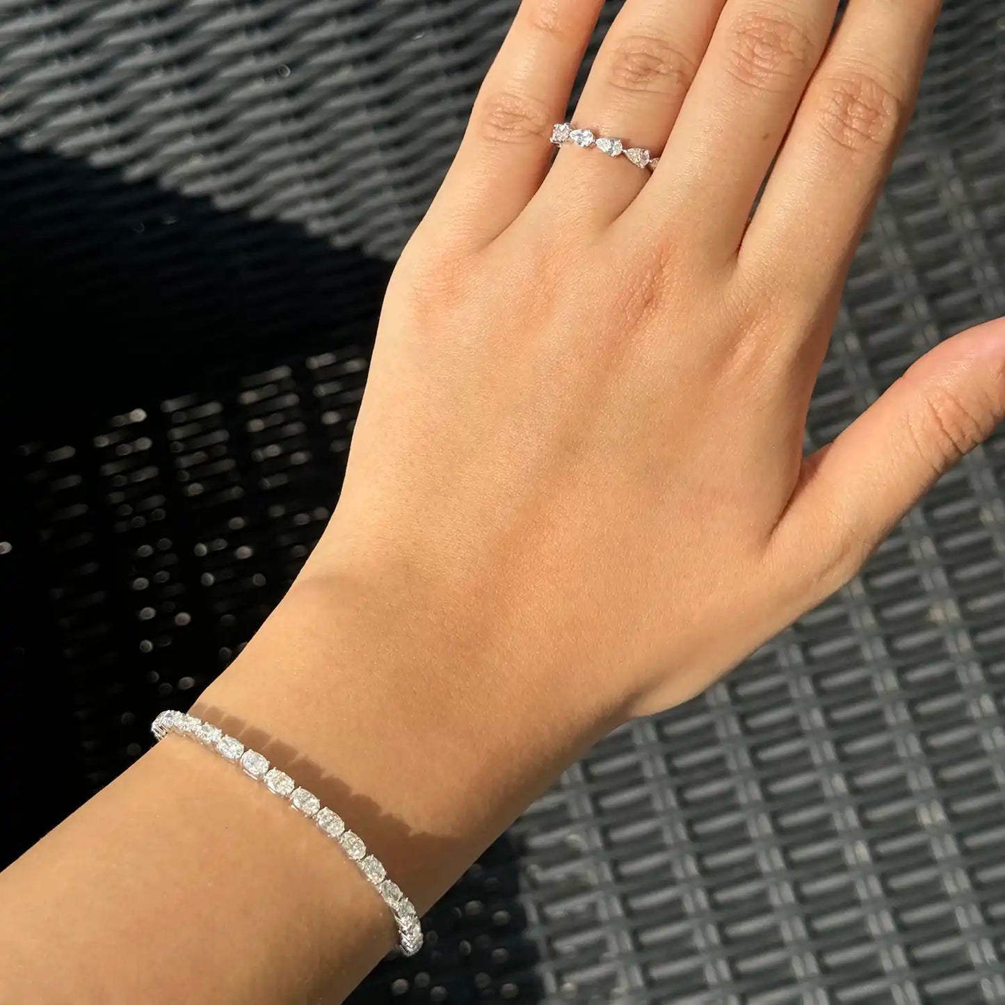 Oval Moissanite Tennis Bracelet