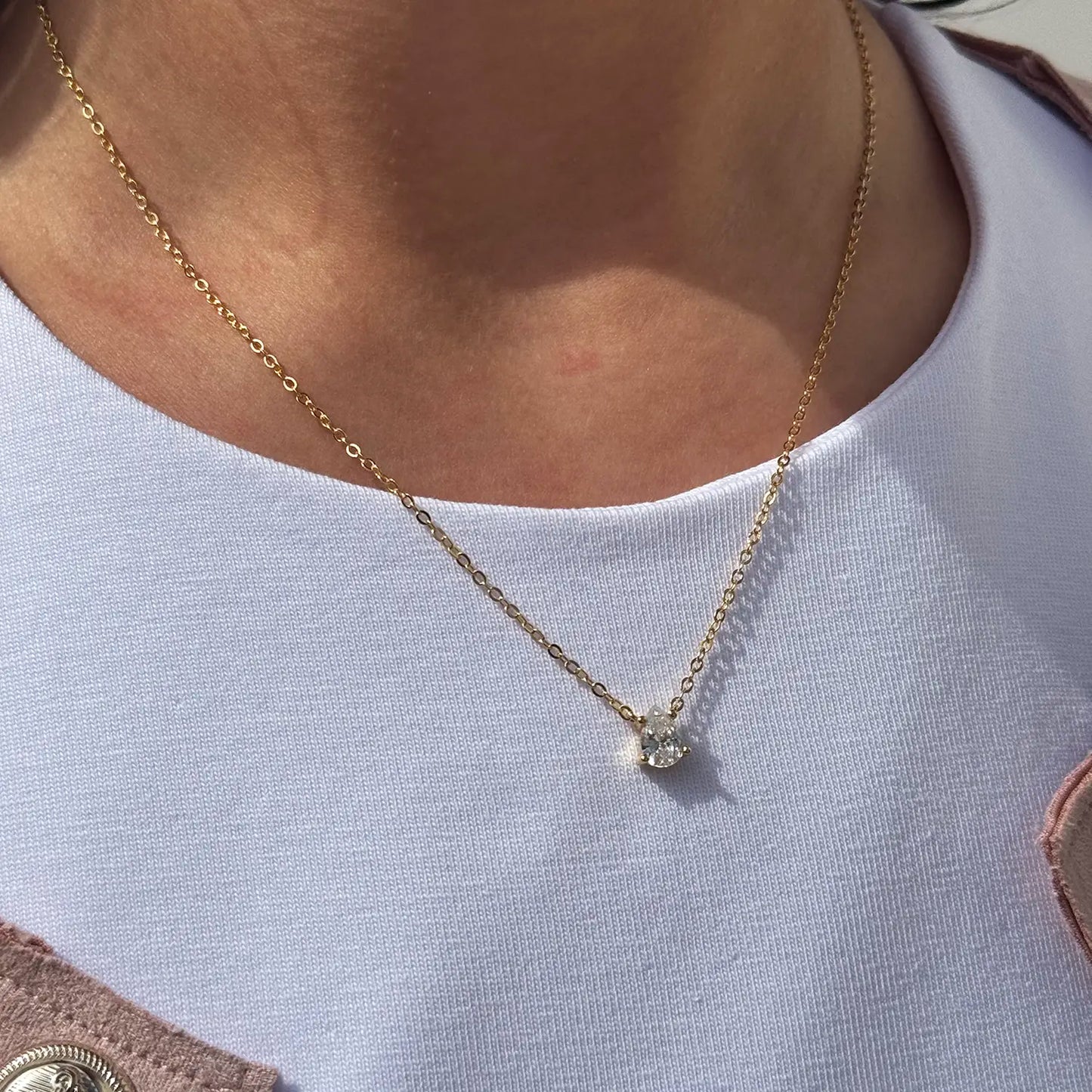 Pear S925 Necklace