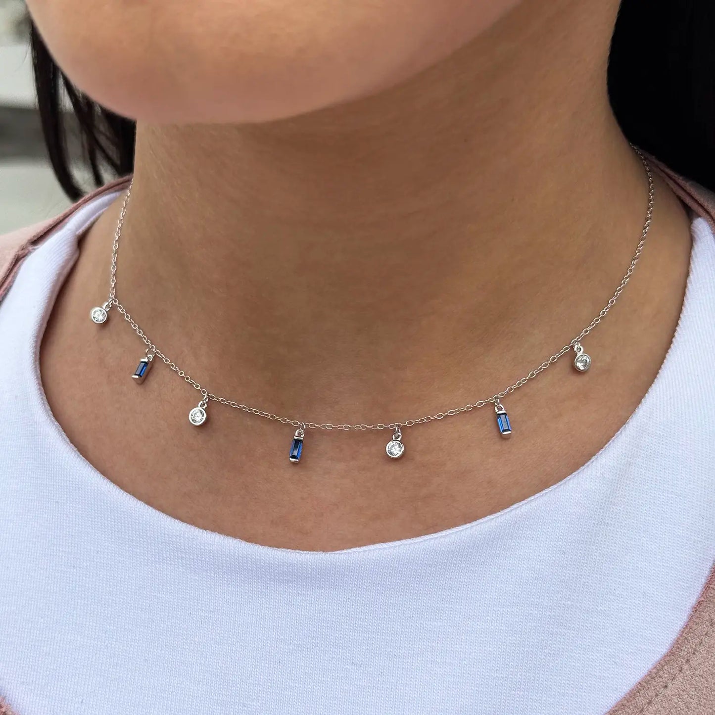Navy S925 Necklace