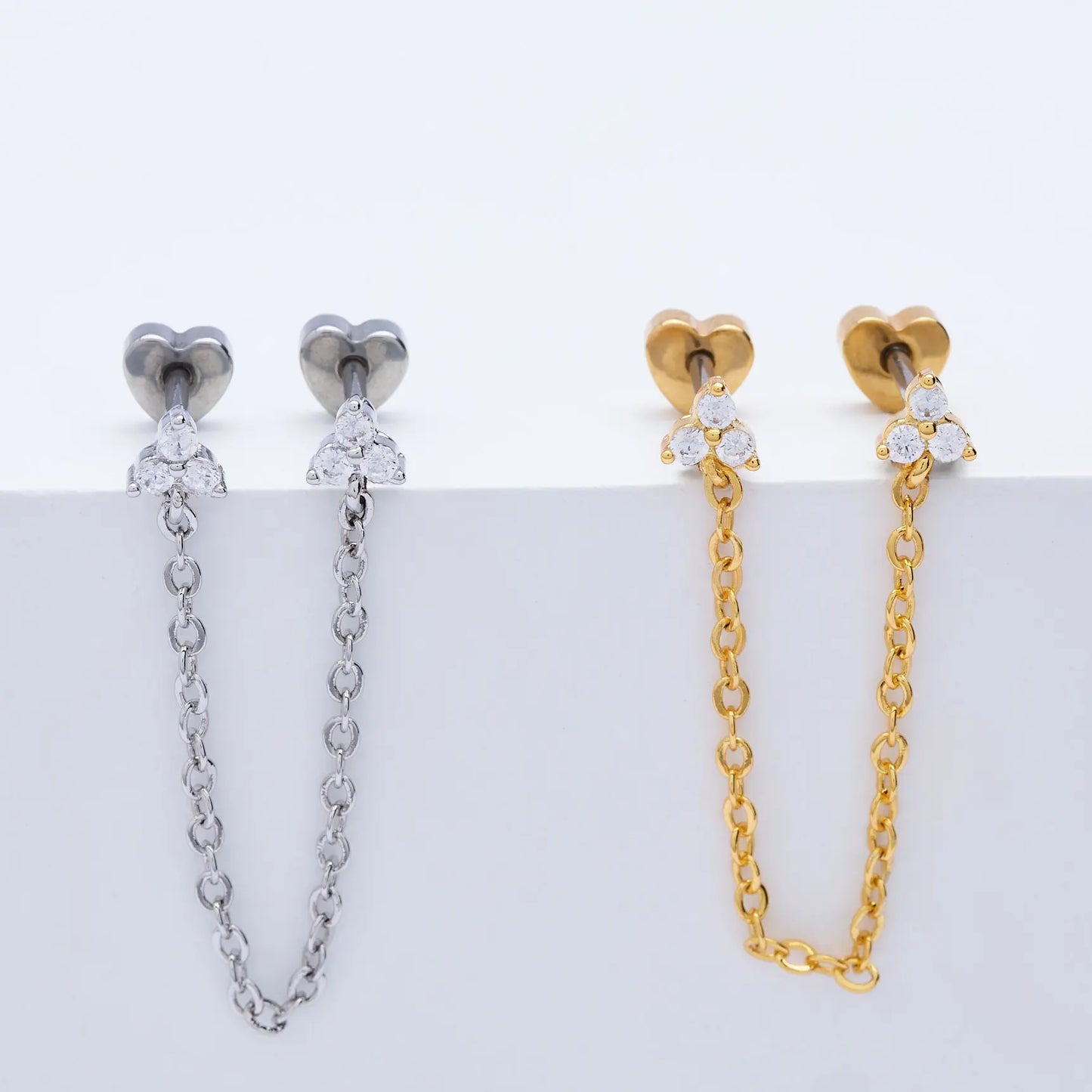 Chained Lucky Charm Piercing