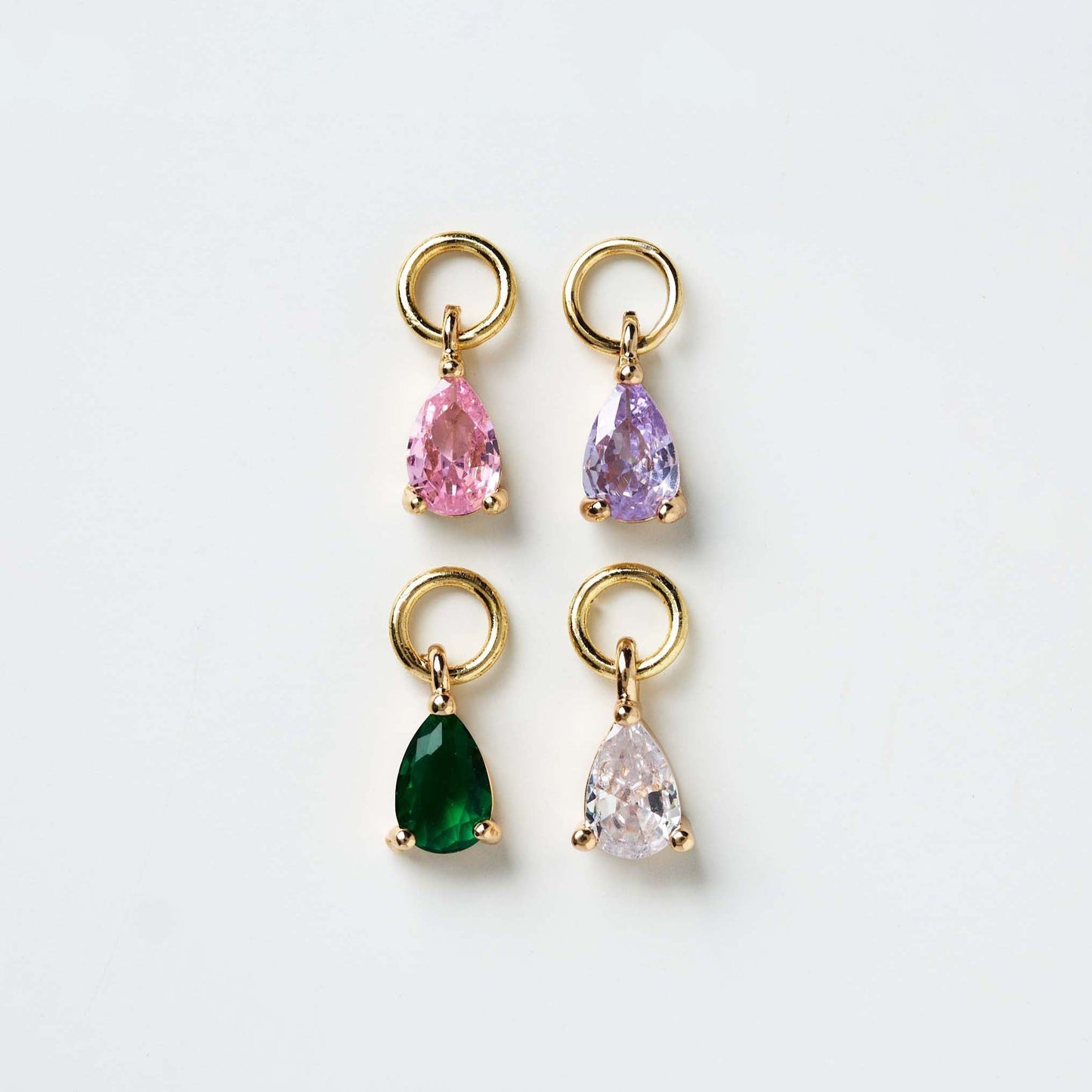 Pear-Shaped Charm Earrings