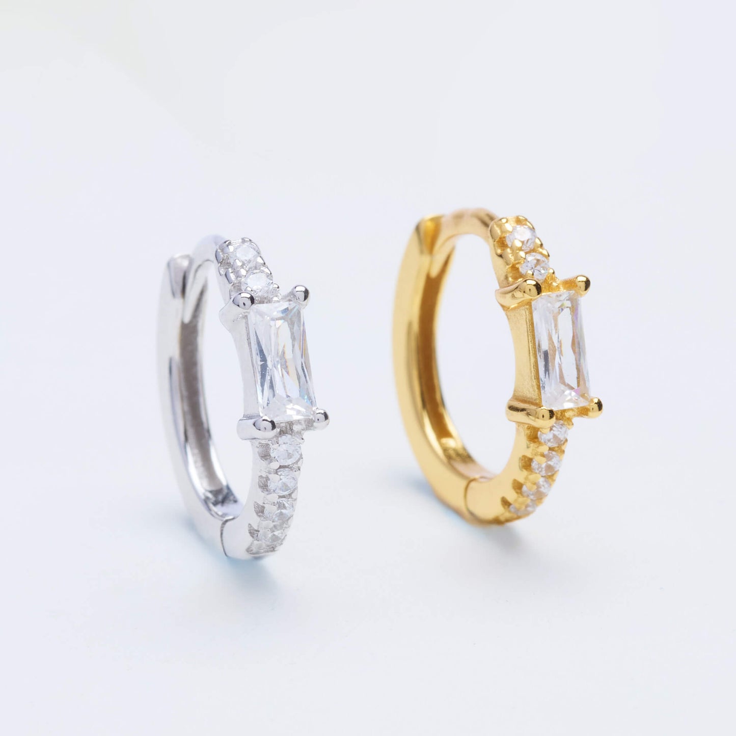 Briolette S925 Hoop Earrings 8mm