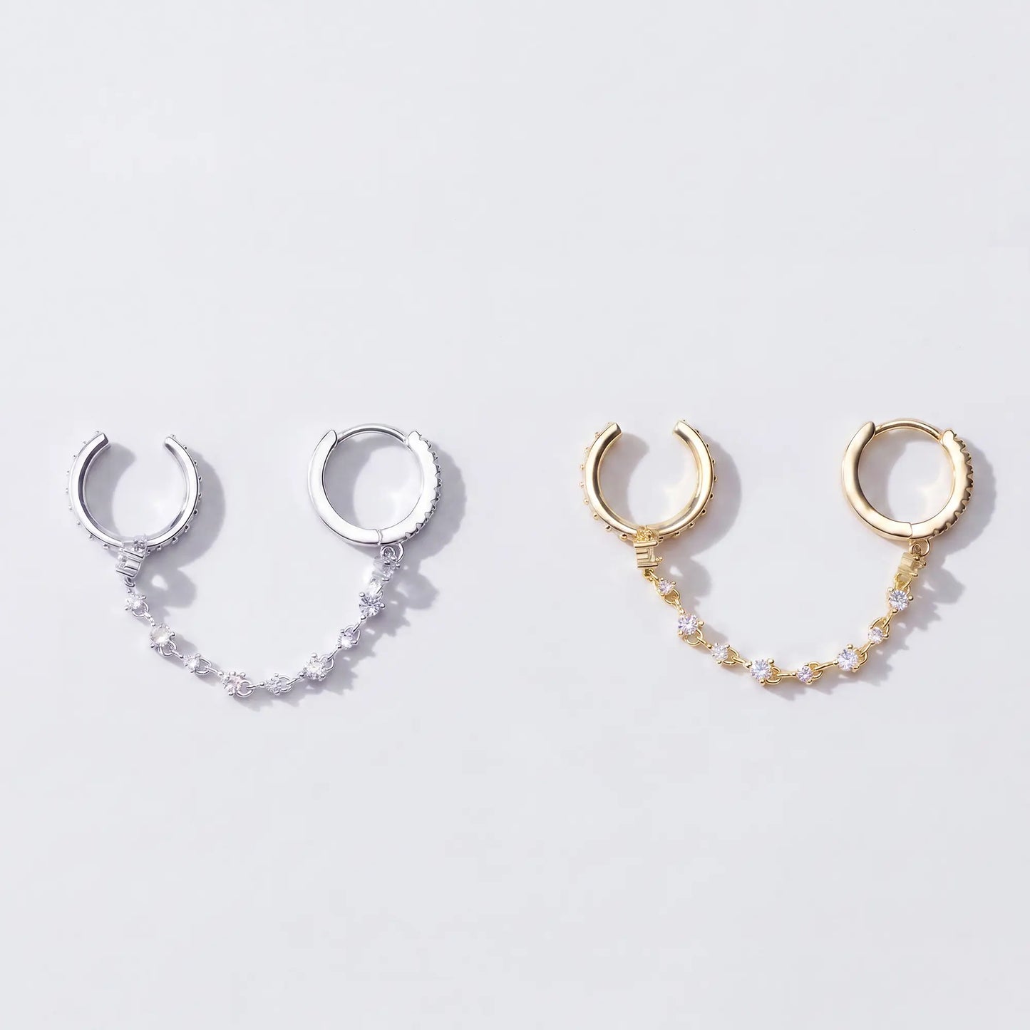 Sparkle Ear cuff S925 10mm Hoop