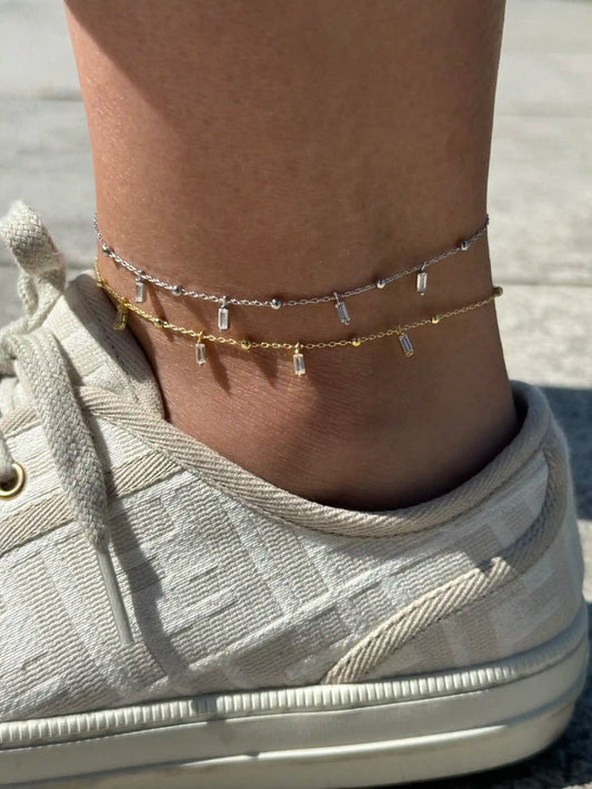 Baguette S925 Anklet