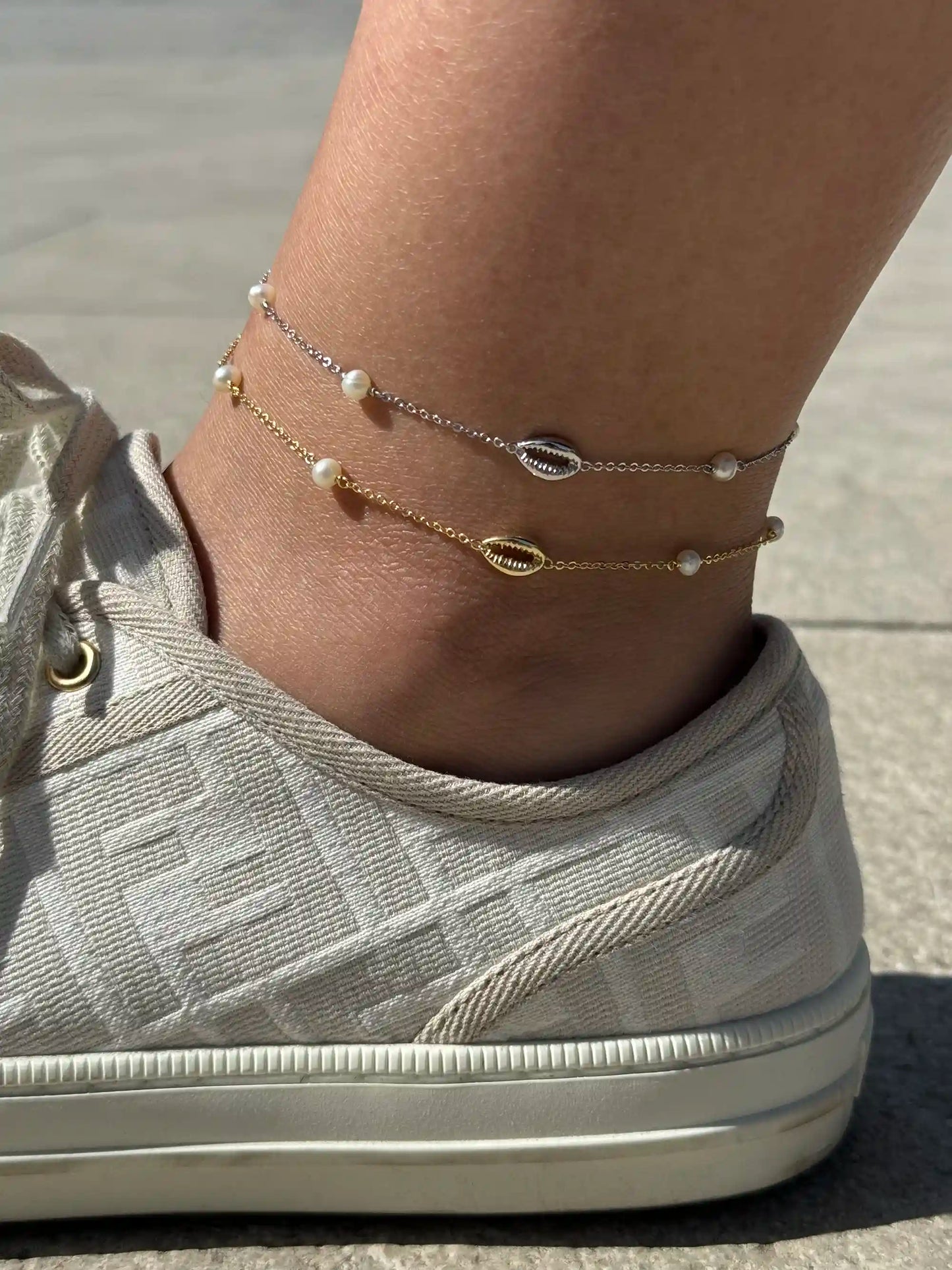 Shell S925 Anklet