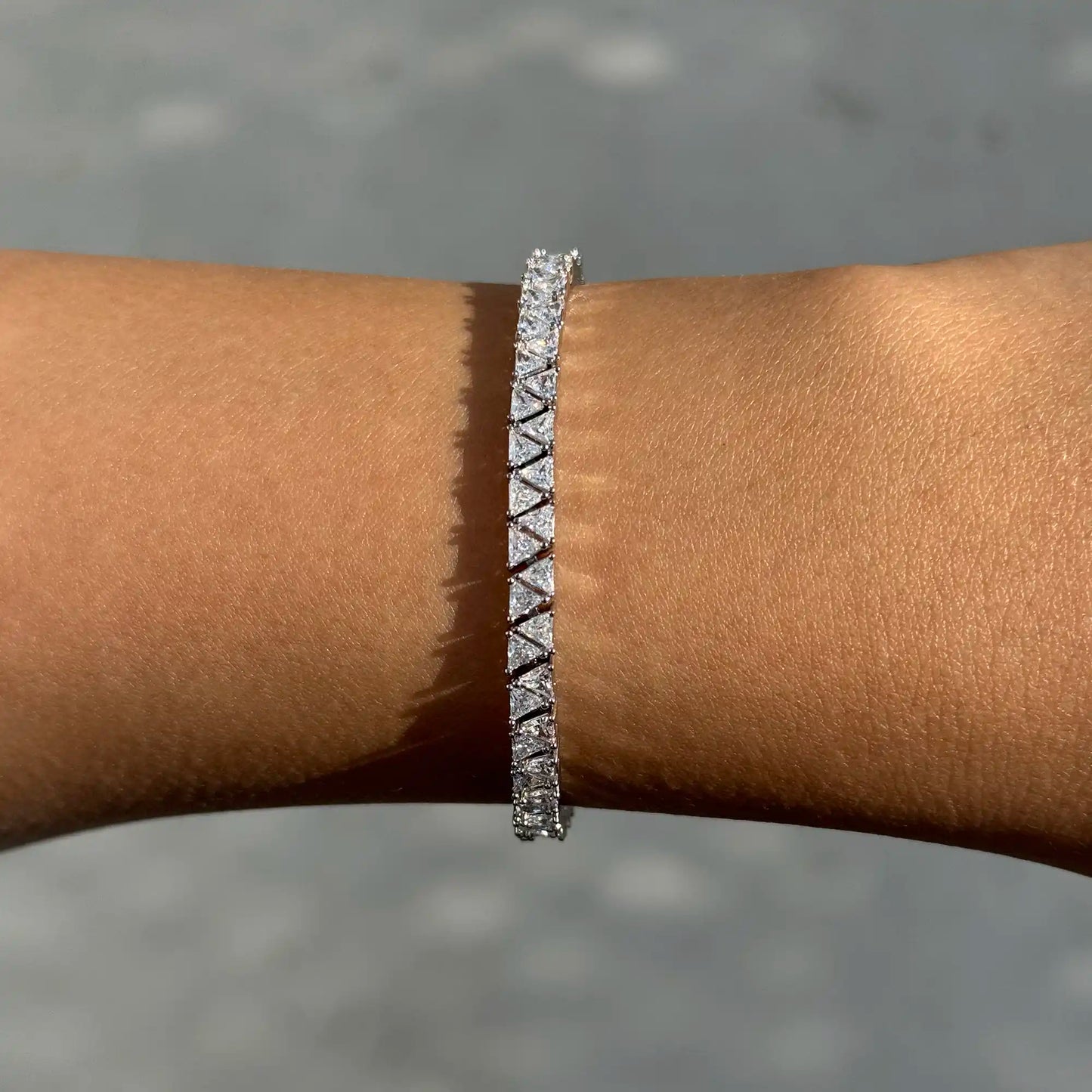 Triangled Tennis S925 Bracelet