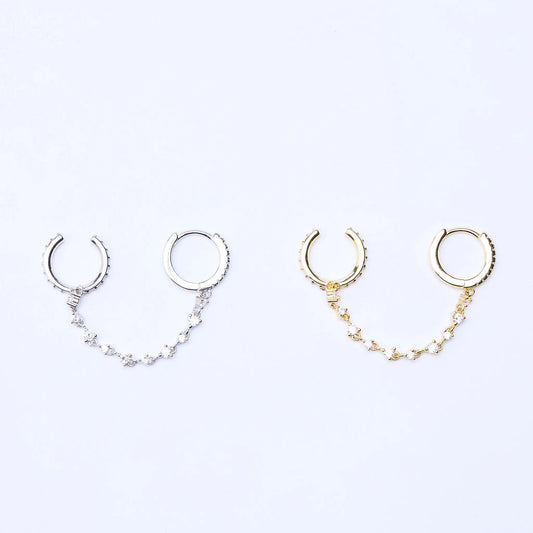 Sparkle Earcuff S925 8mm Hoop