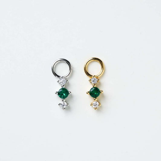 Charm Green Dot S925