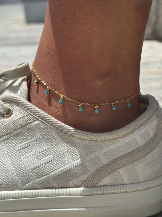 Pom Pom  S925 Anklet