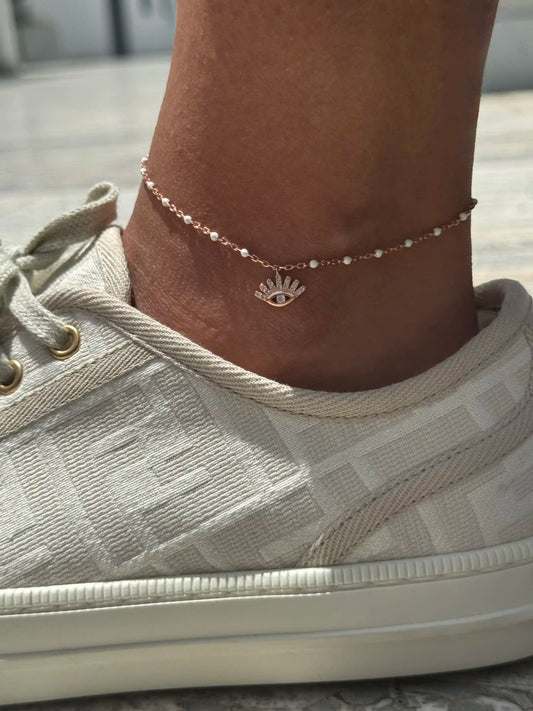 Rose Eye S925 Anklet