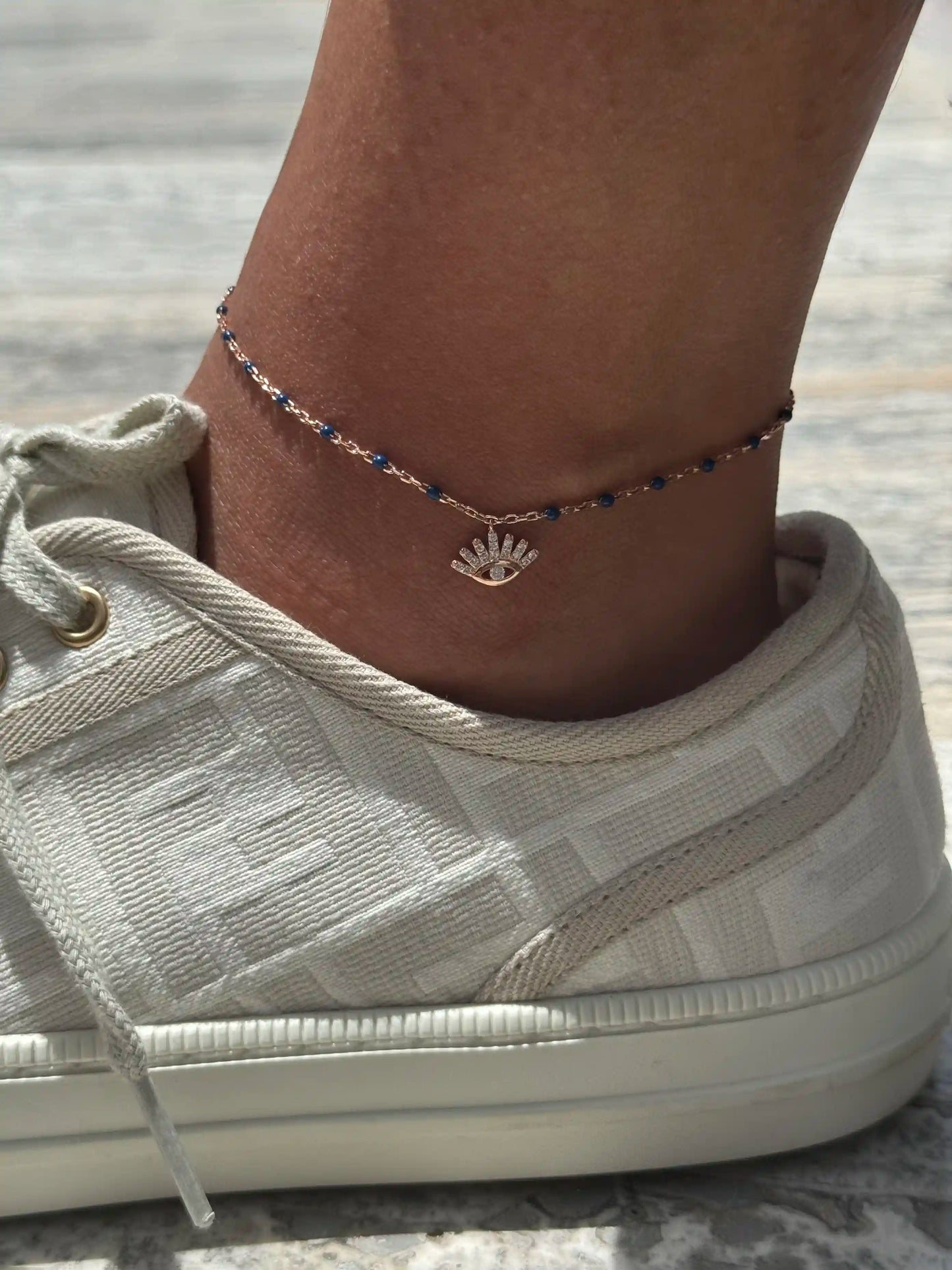 Rose Eye S925 Anklet