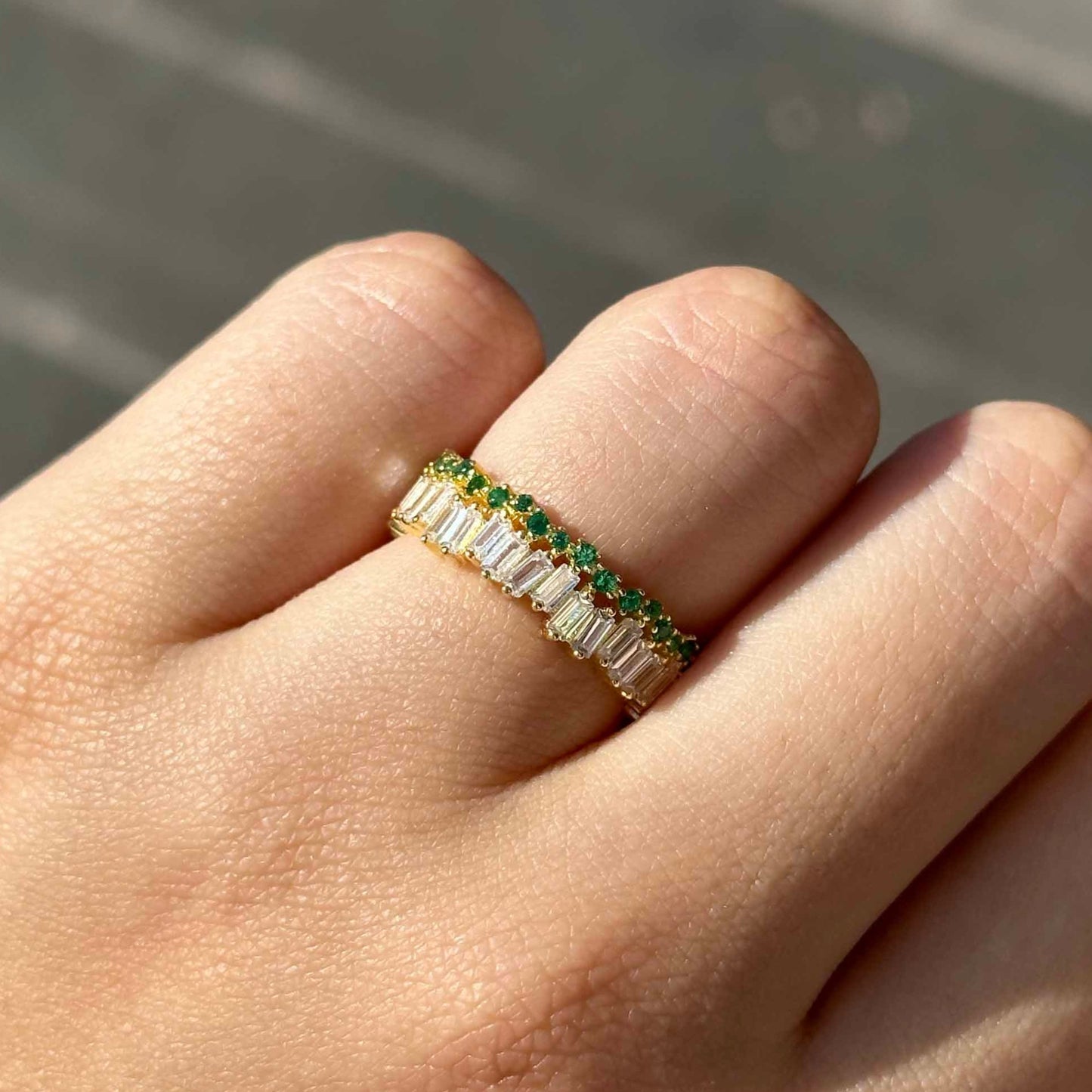 Greenish S925 Ring